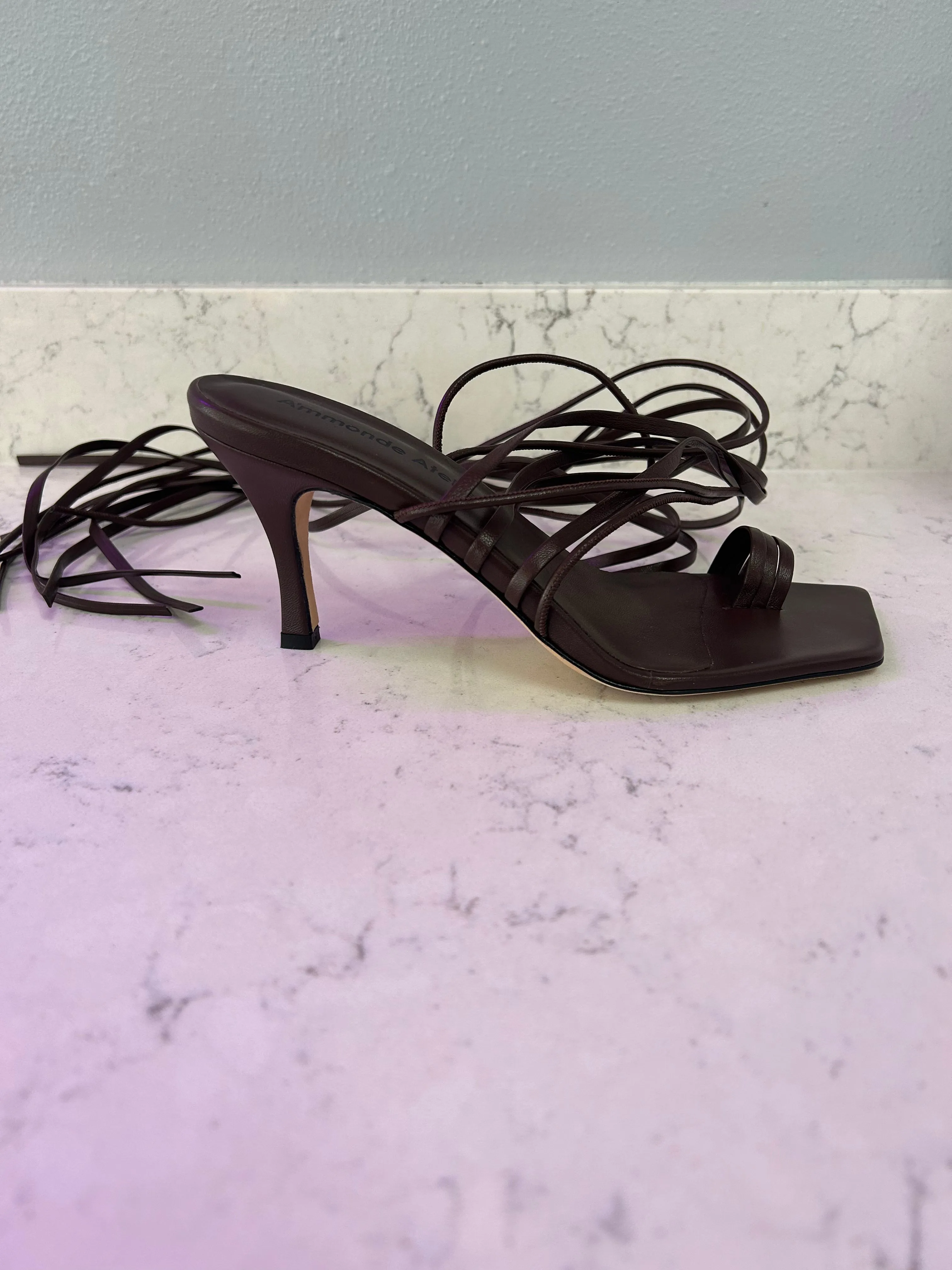 A'mmonde Atelier "Aria 75 Multi Strap Leather Sandals"