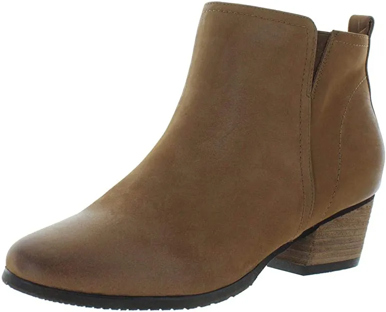 Aqua College Womens Isla Suede Waterproof Ankle Boots Brown 7.5 Medium (B,M)
