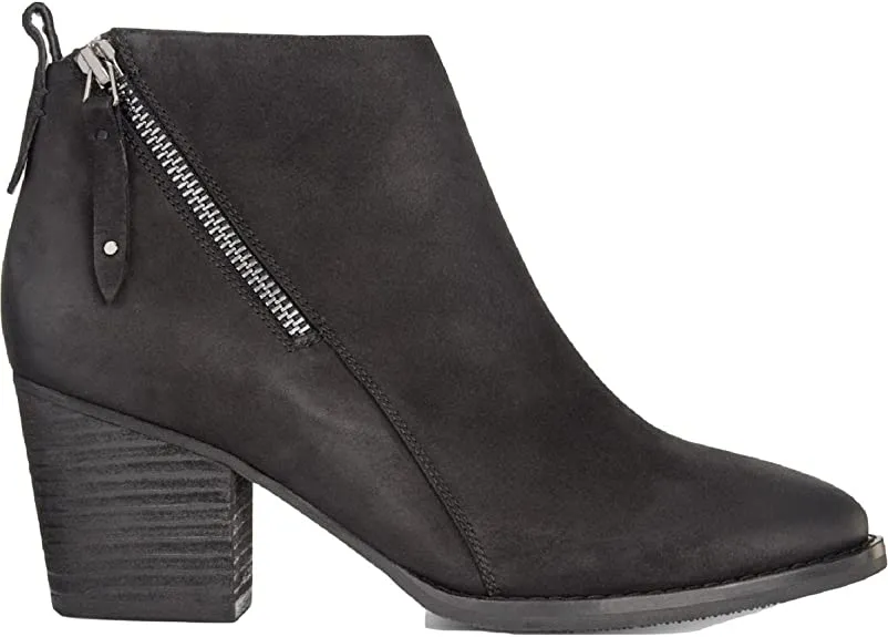 Aqua College Womens Nancy Nubuck Waterproof Booties Black 8 Medium (B,M)