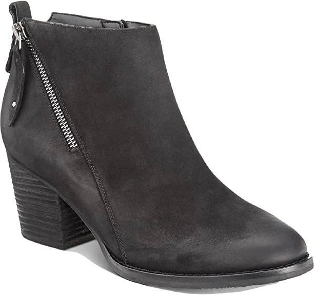 Aqua College Womens Nancy Nubuck Waterproof Booties Black 8 Medium (B,M)