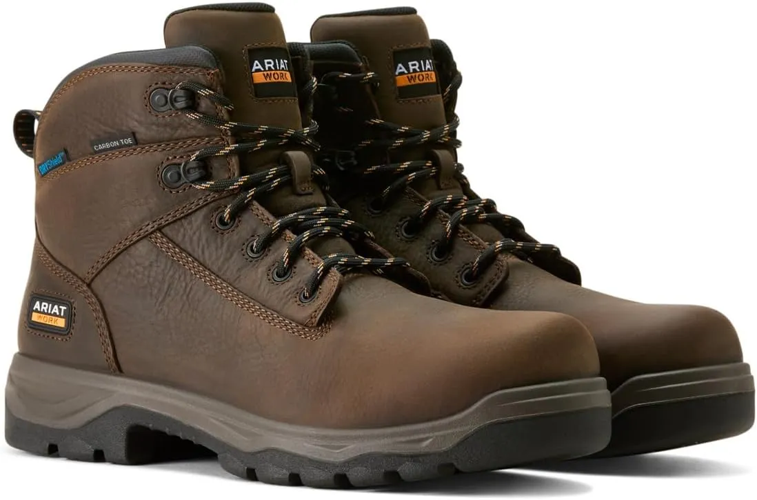 ARIAT Men's Turbo Duratread 6" Waterproof Carbon Toe Work Boot Western