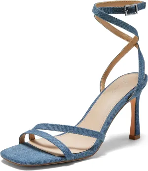 Arromic Women's Strappy High Heels Stiletto Open Toe Heeled Sandals for Date Party Dress Wedding Sexy Shoes