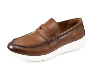 Arvin Cognac Penny Loafers