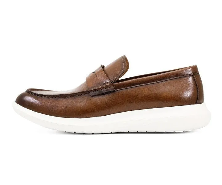 Arvin Cognac Penny Loafers