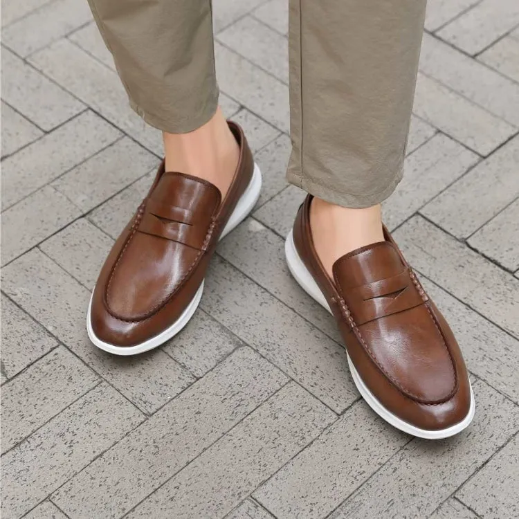 Arvin Cognac Penny Loafers