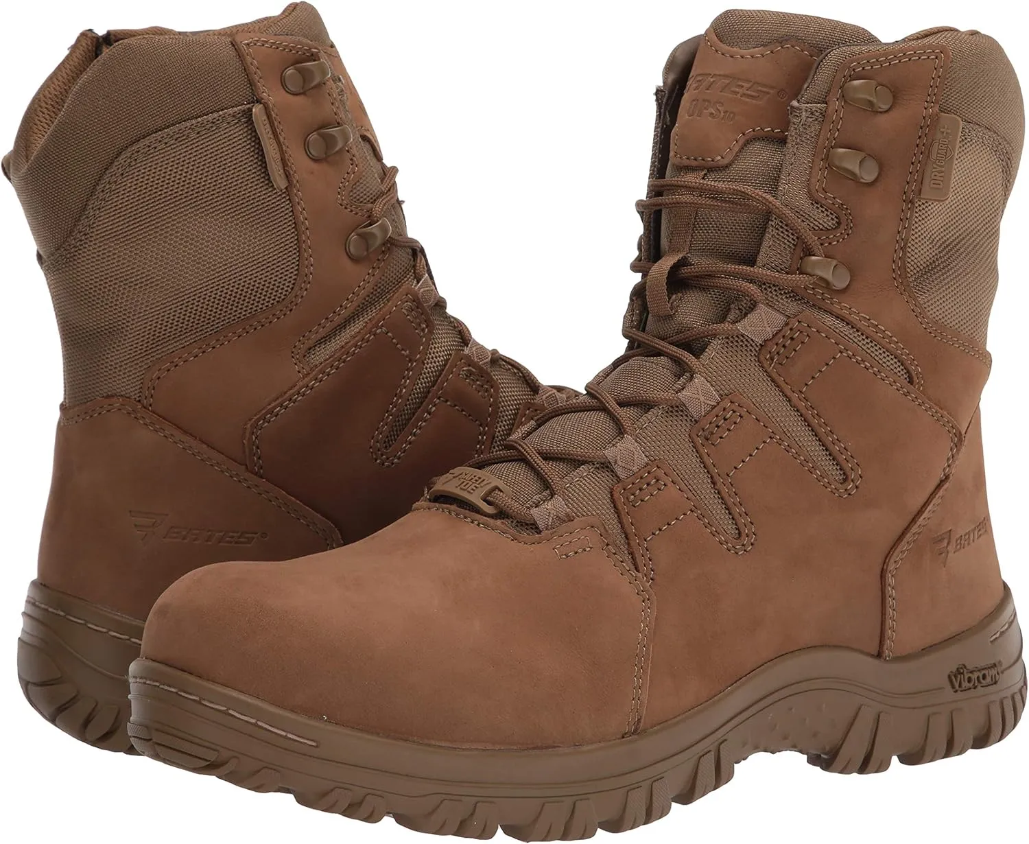 Bates Men's 8" Maneuver Drygaurd  Composite Toe Side Zip Military and Tactical Boot
