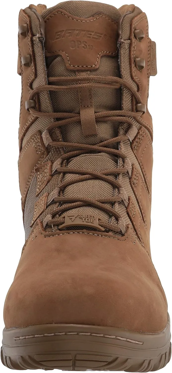 Bates Men's 8" Maneuver Drygaurd  Composite Toe Side Zip Military and Tactical Boot