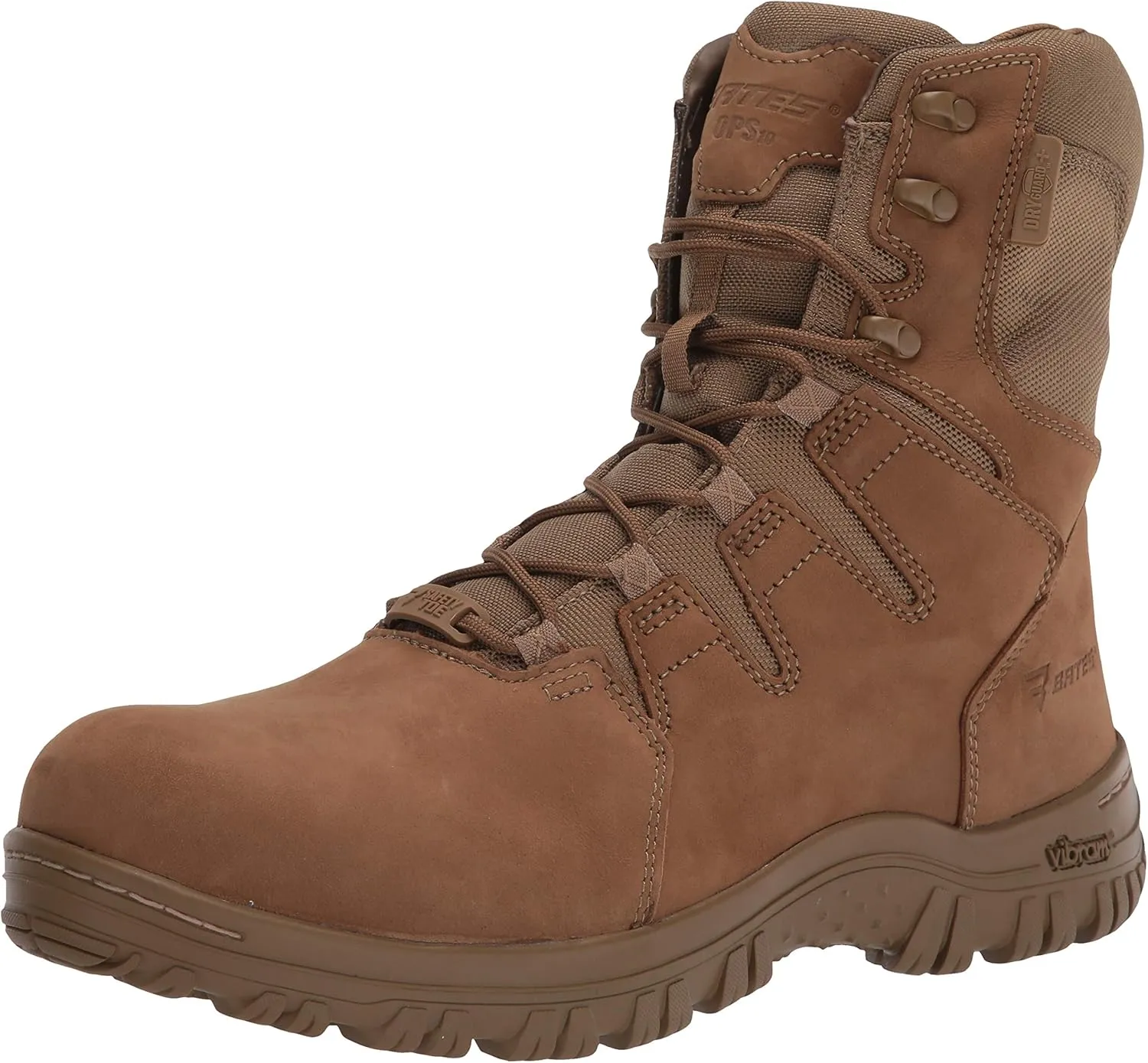 Bates Men's 8" Maneuver Drygaurd  Composite Toe Side Zip Military and Tactical Boot