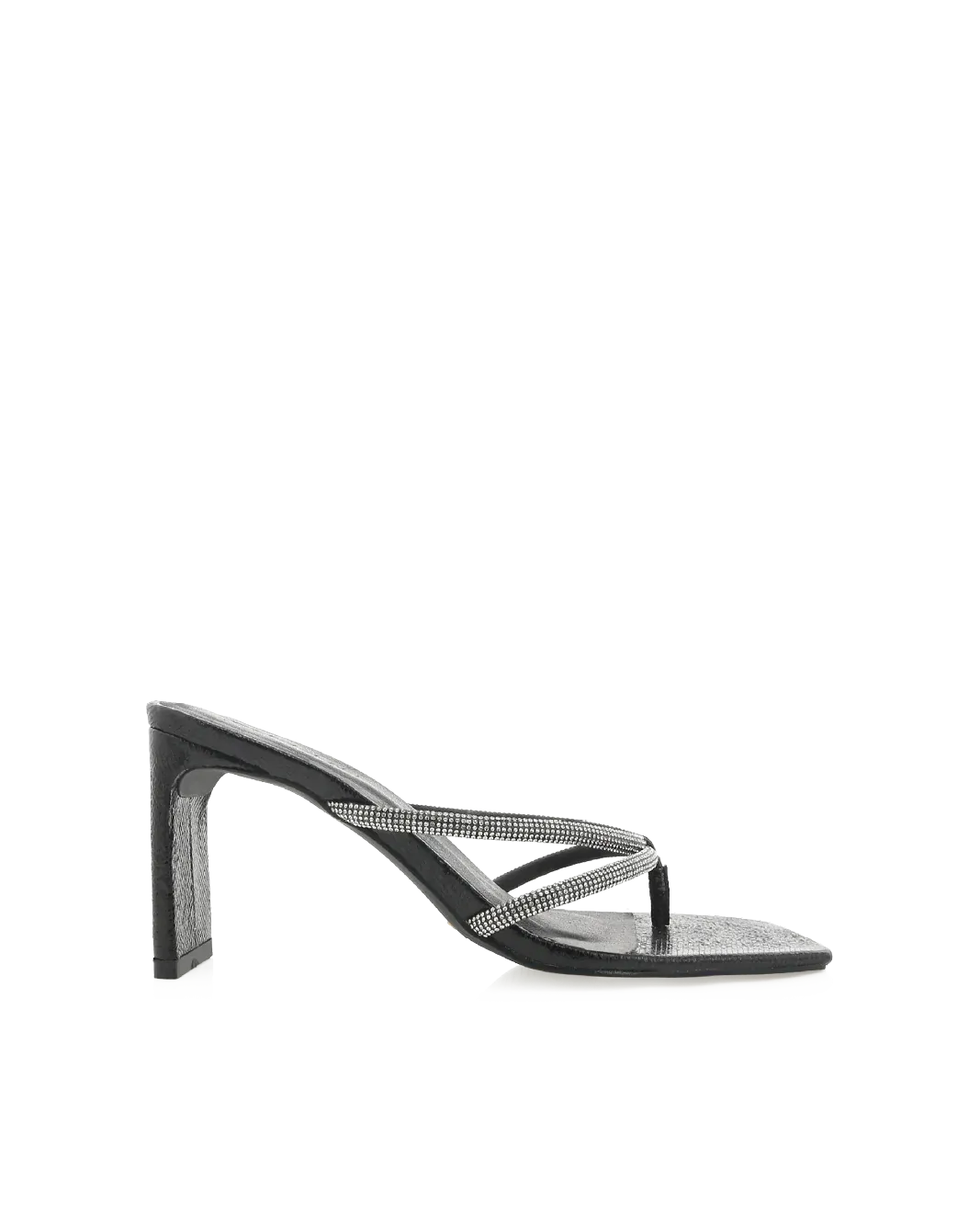 Billini Karson Black Crinkle- Diamante