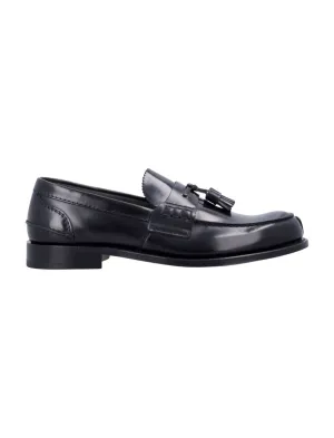 Black Leather Tiverton Loafers