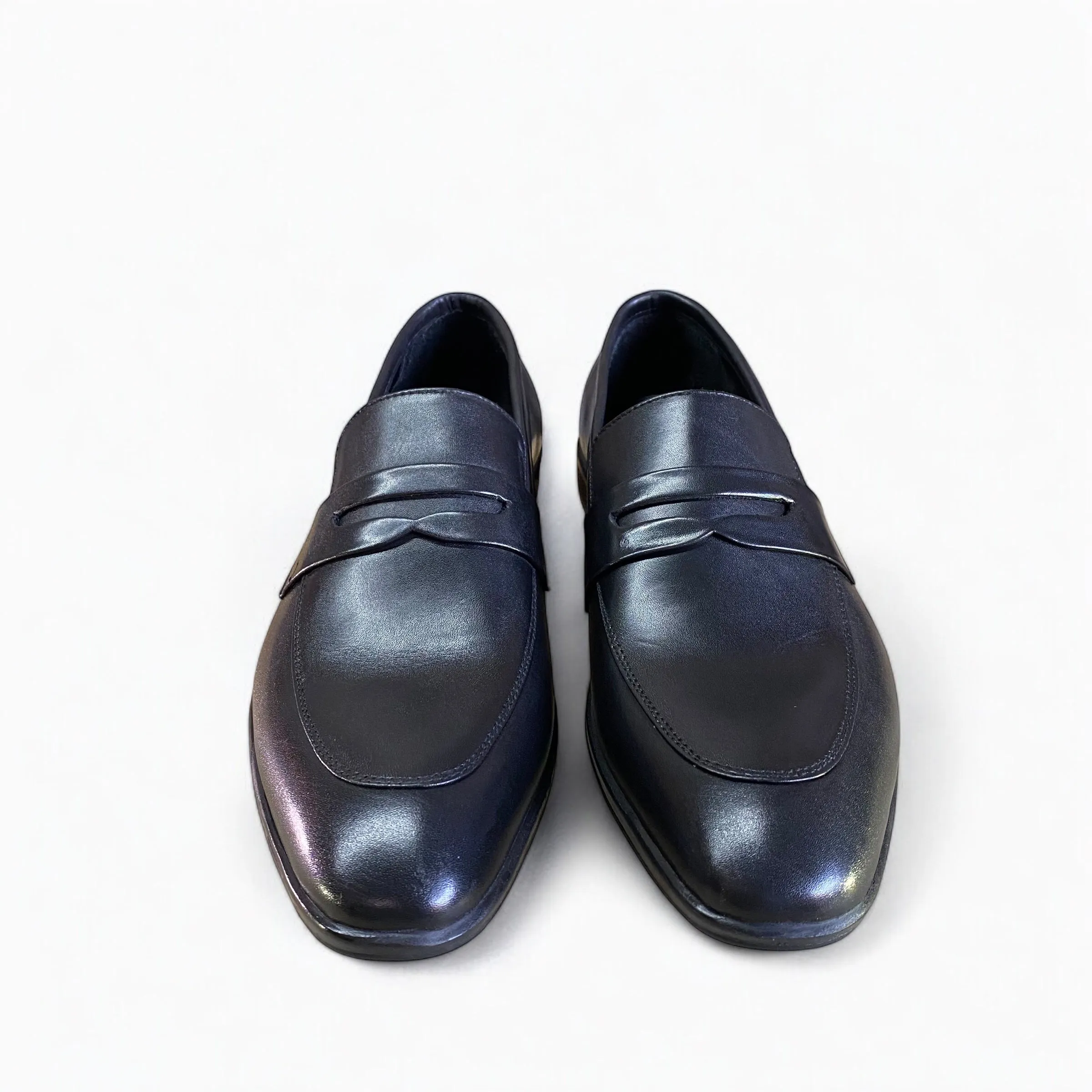 Black Slip-on Penny Loafers