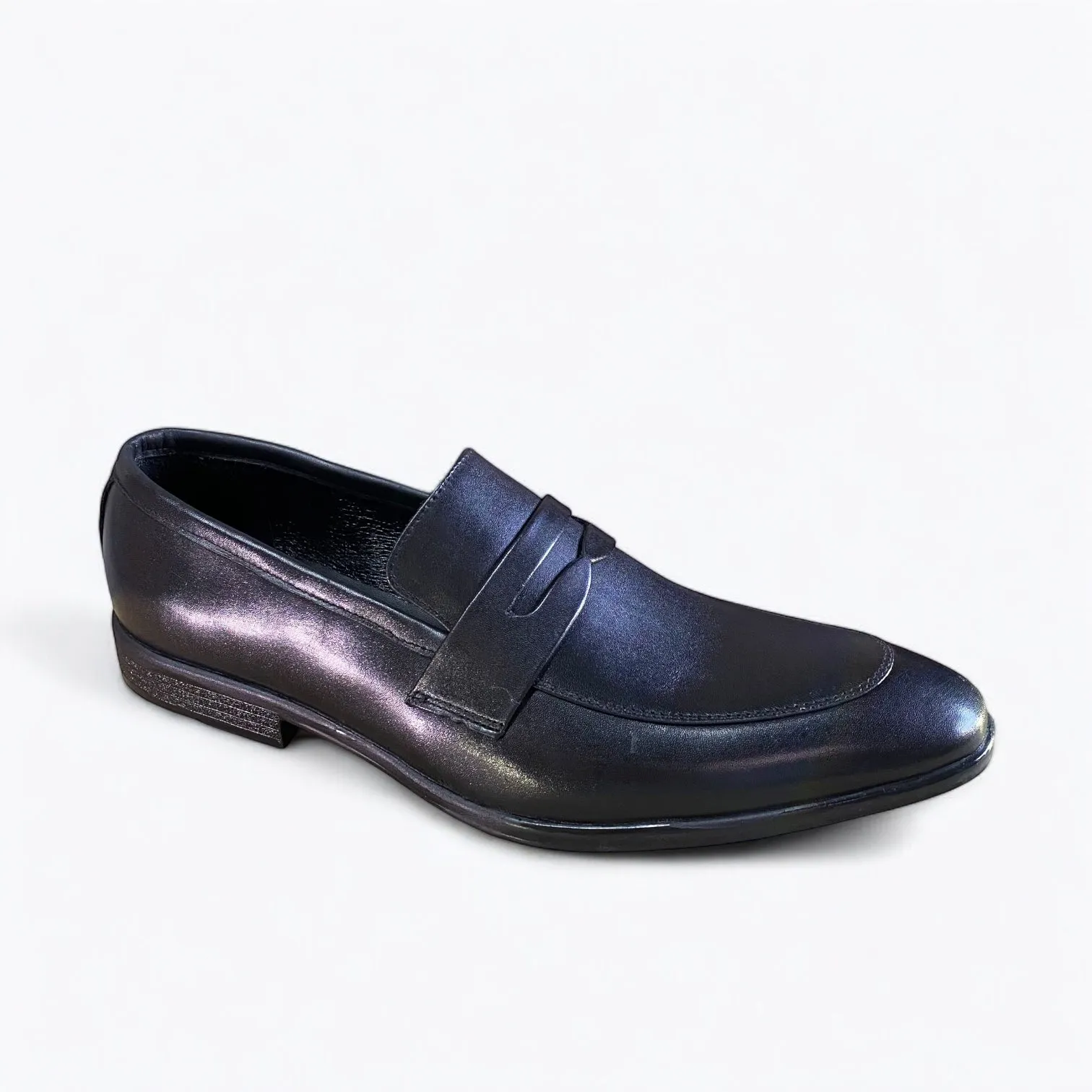 Black Slip-on Penny Loafers