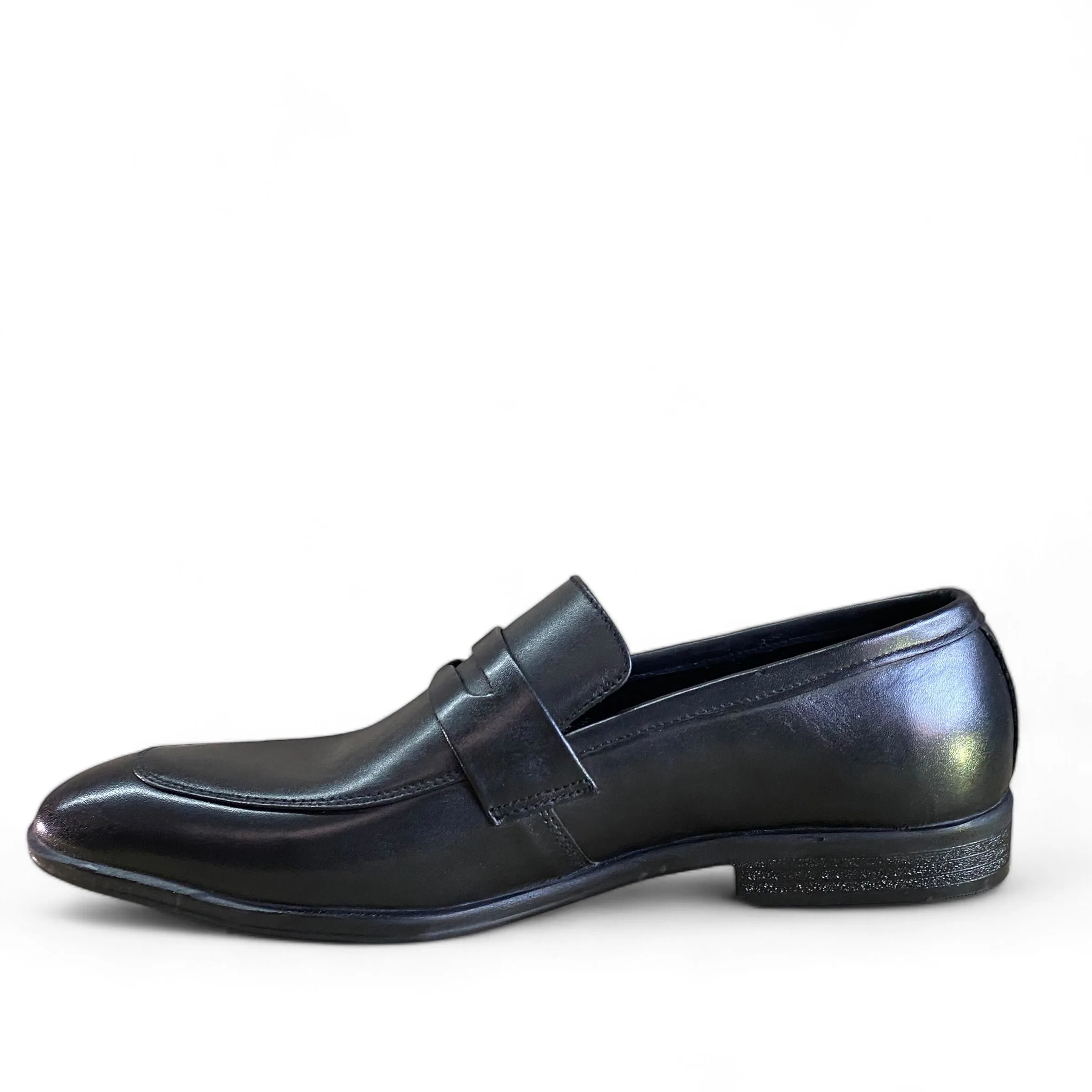 Black Slip-on Penny Loafers