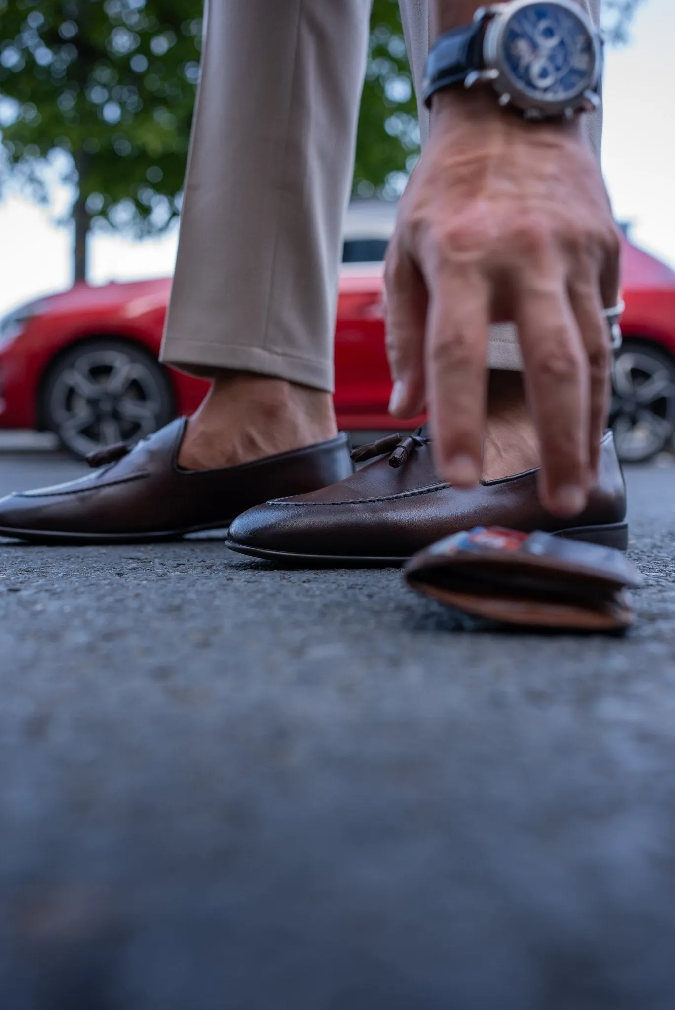 Brown Tassel Loafers