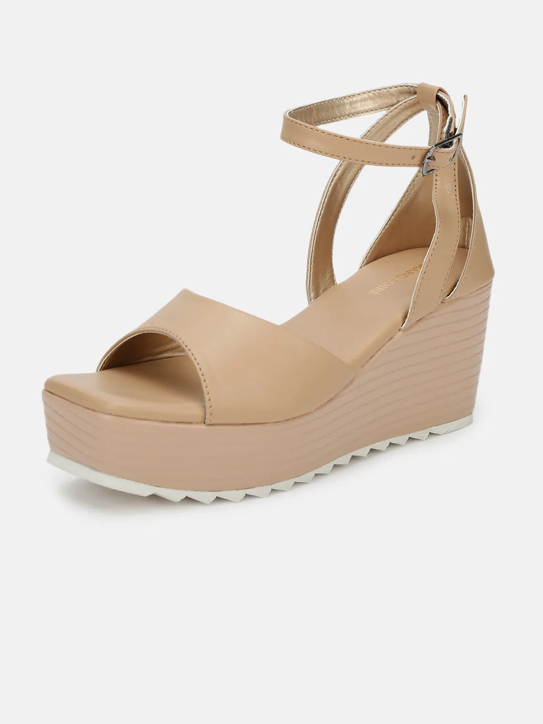 Buckle Straps Platform Heels