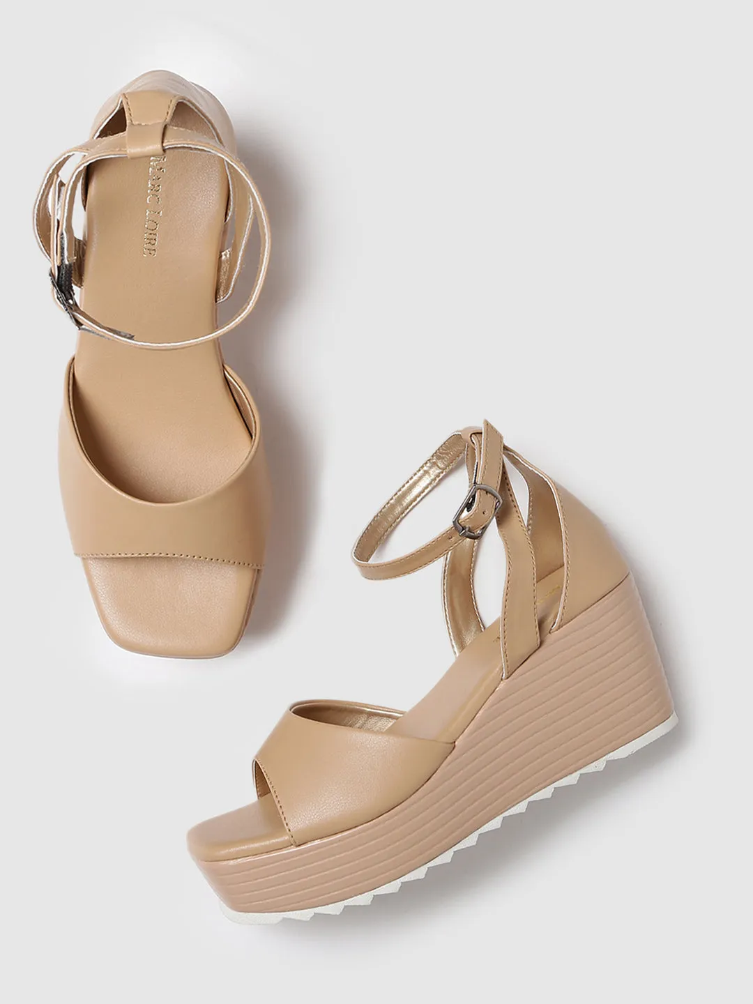 Buckle Straps Platform Heels