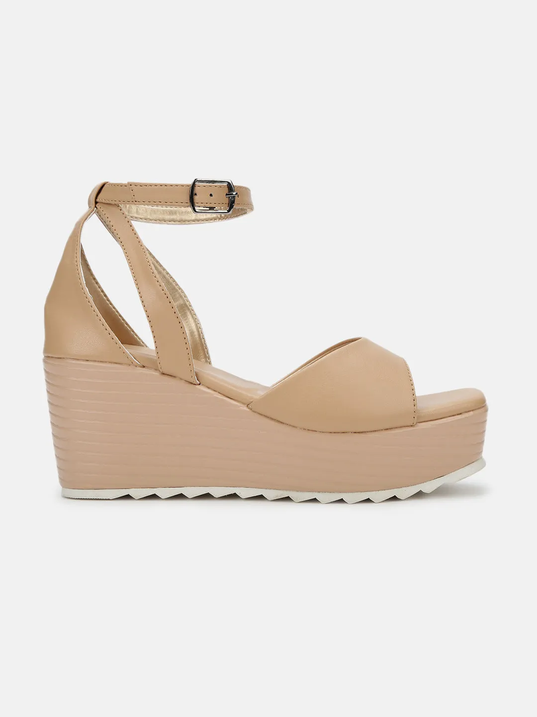 Buckle Straps Platform Heels