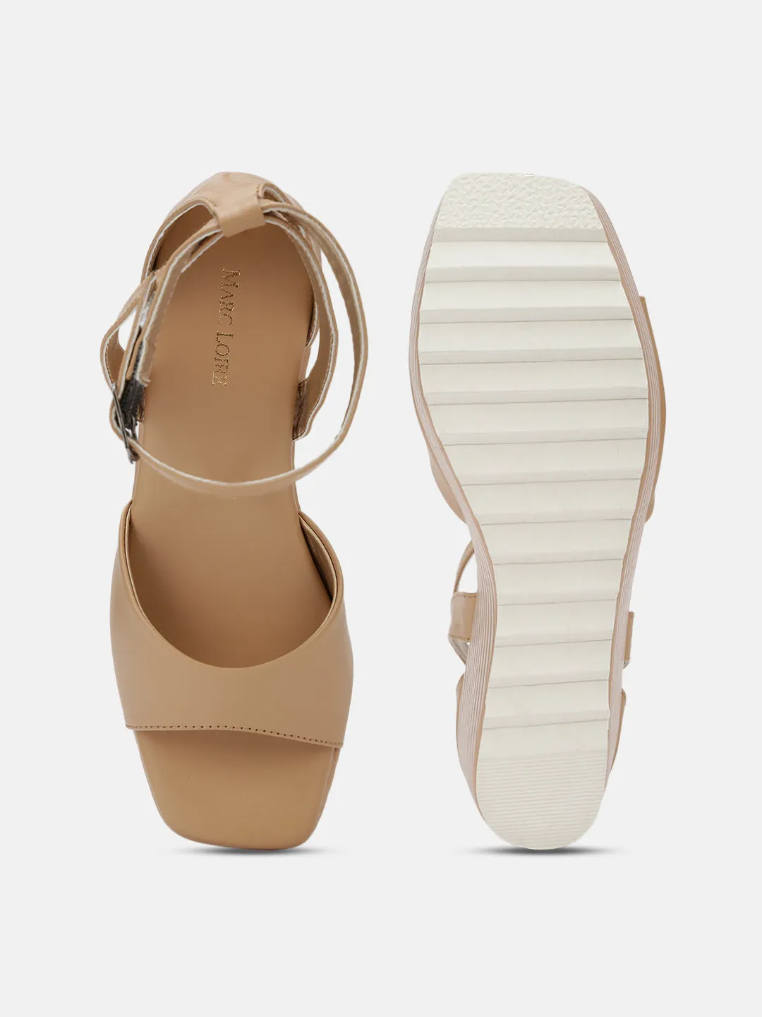 Buckle Straps Platform Heels