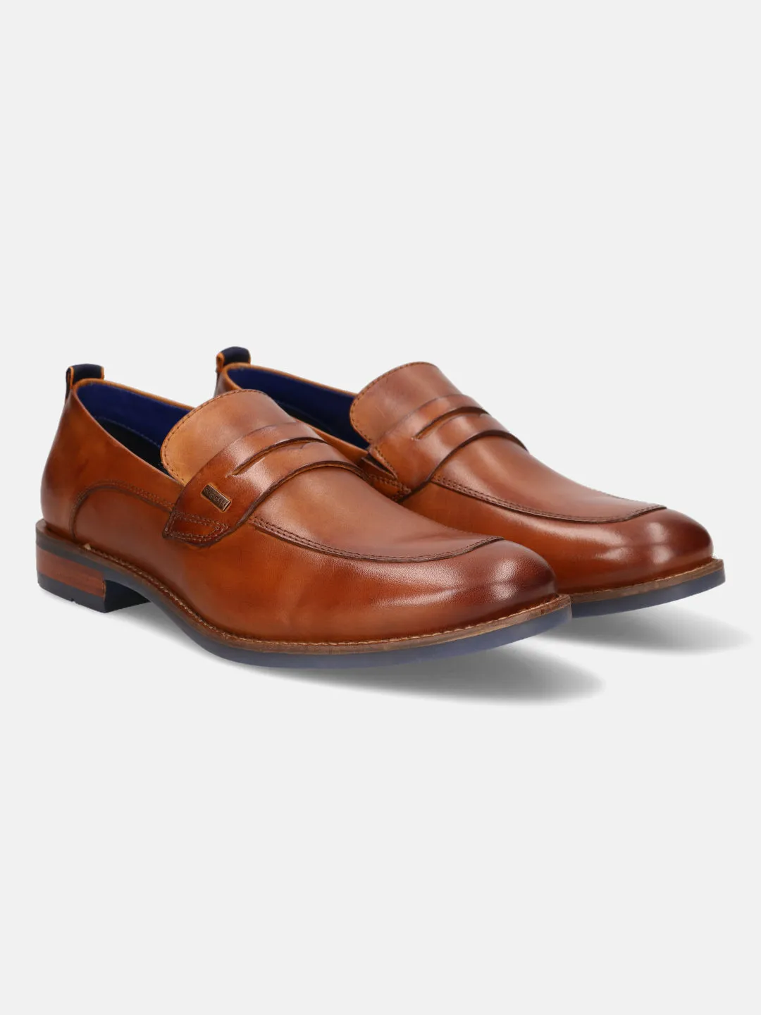 bugatti Cognac Premium Leather Loafers