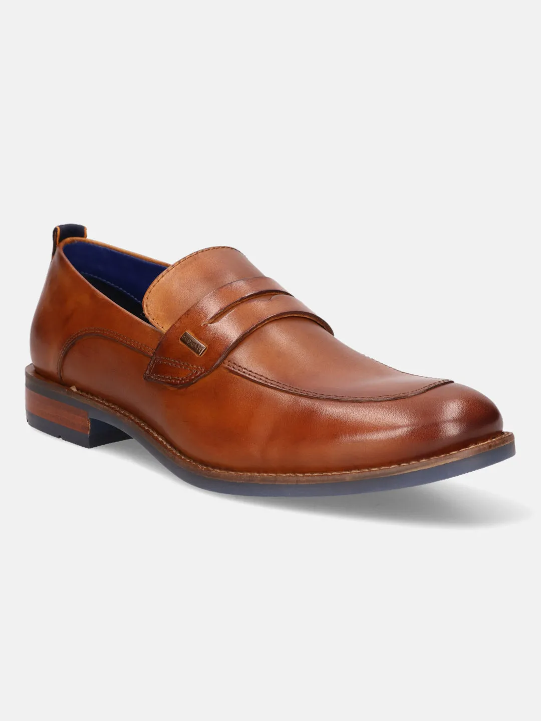 bugatti Cognac Premium Leather Loafers