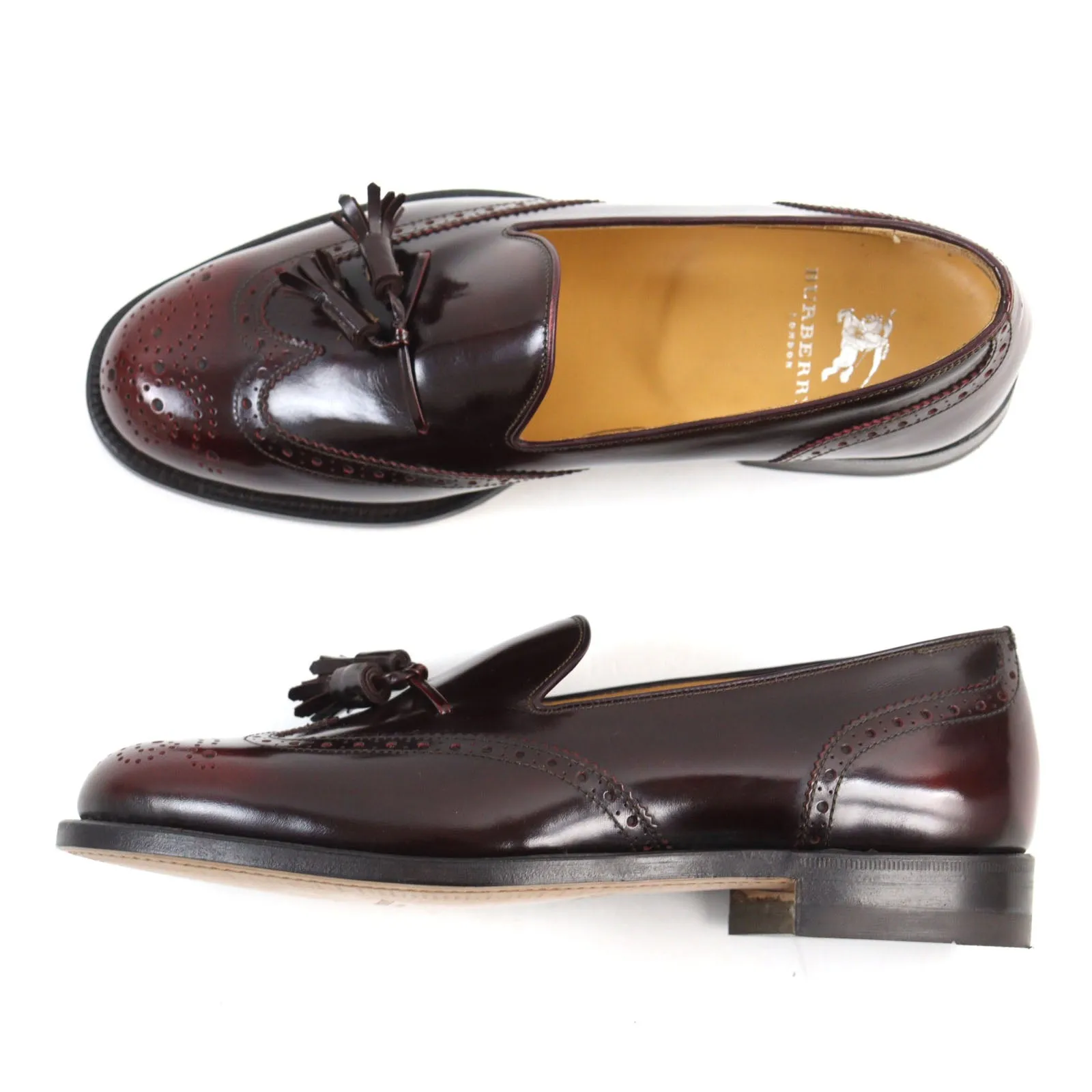 Burberry BU1022 Wingtip Tassel Loafers