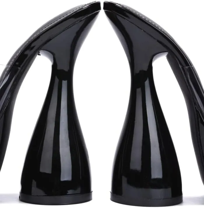 Cape Robbin Inji Clear Round Toe Platform High Heels (Inji)
