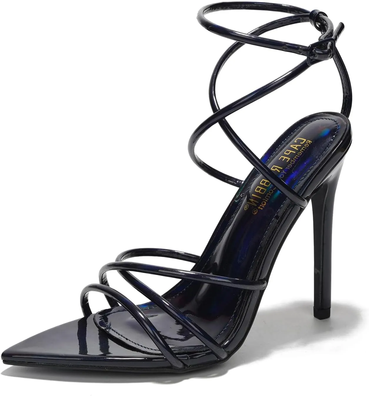 Cape Robbin Nabil Sexy Strappy Stiletto Heels for Women - Strappy Pointy Open Toe Womens High Heels - Elegant Women Dress Shoes - Women's Heeled Sandals