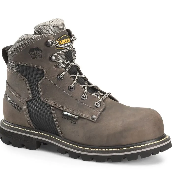 CAROLINA I-BEAM 6" COMPOSITE TOE WATERPROOF WORK BOOT SIZE 9.5D GRAY