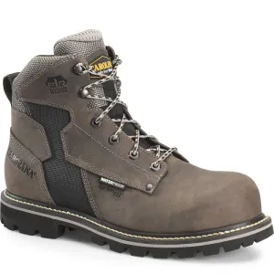 CAROLINA I-BEAM 6" COMPOSITE TOE WATERPROOF WORK BOOT SIZE 9.5D GRAY