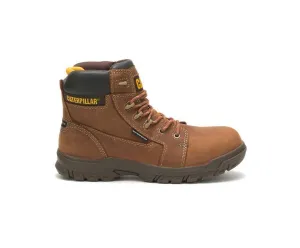Caterpillar Women's Resorption Waterproof Composite Toe Work Boot Brown