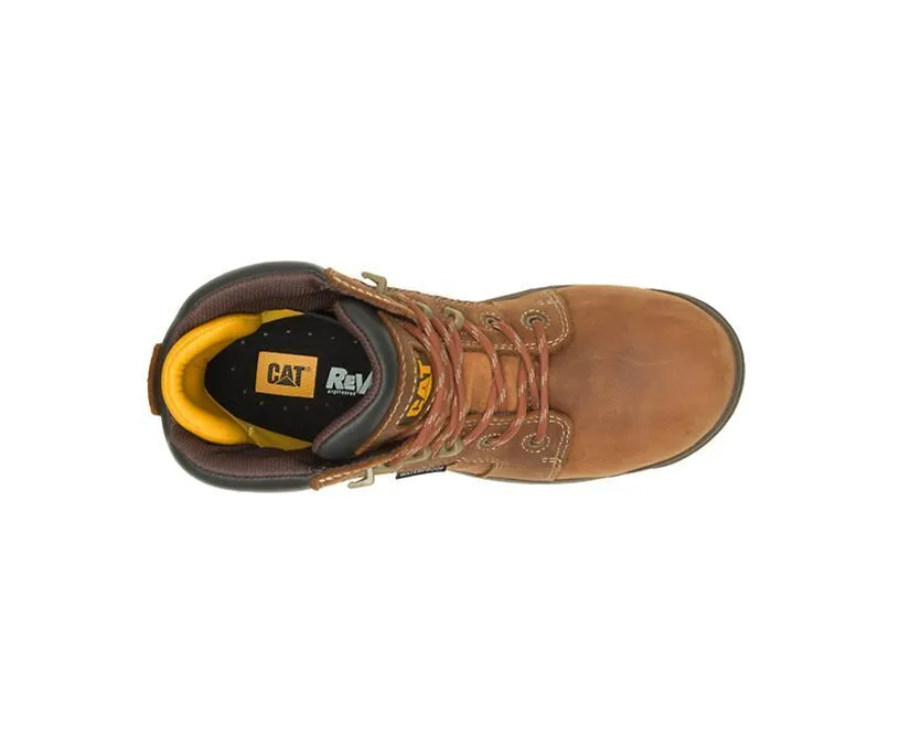 Caterpillar Women's Resorption Waterproof Composite Toe Work Boot Brown