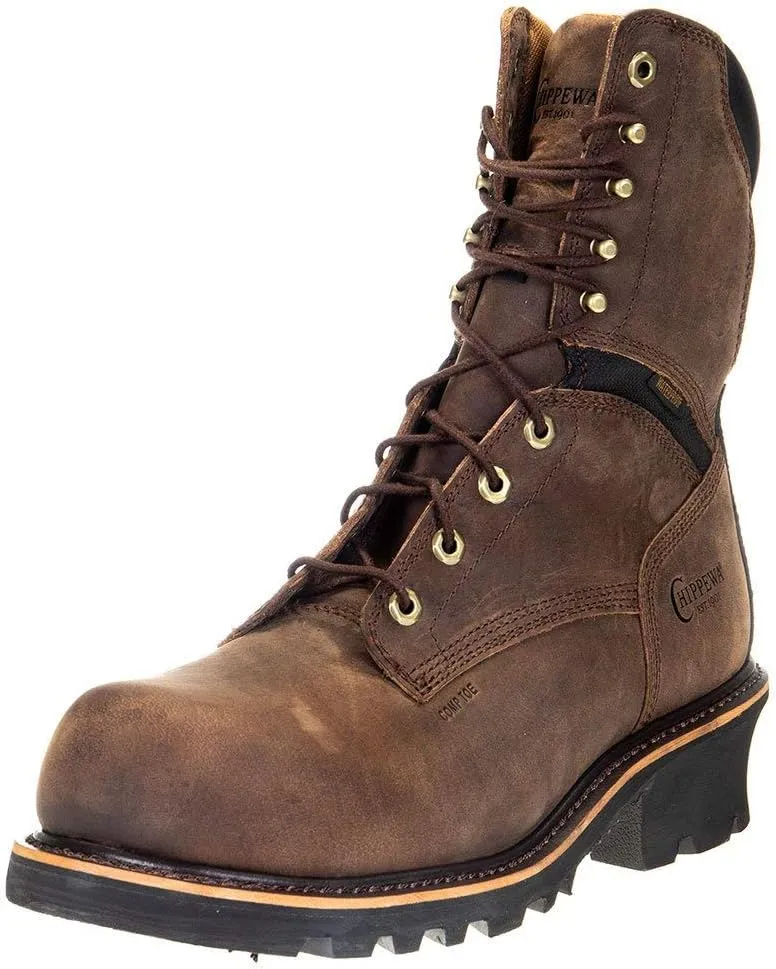 Chippewa Men's Sador Logger Waterproof Work Boot Composite Toe - 73233