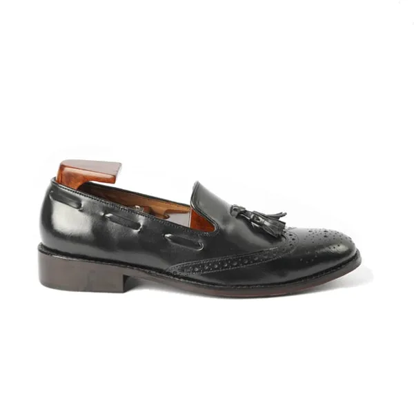 Classic Black Tassel Loafer