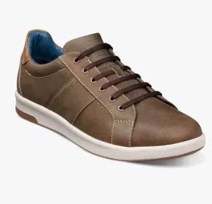 Crossover Lace to Toe Sneaker-Mushroom Crazy Horse