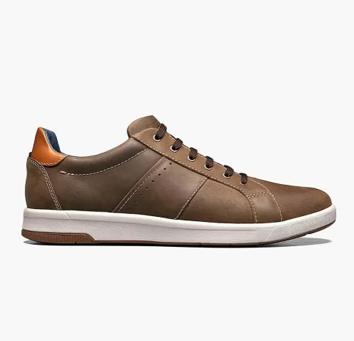 Crossover Lace to Toe Sneaker-Mushroom Crazy Horse