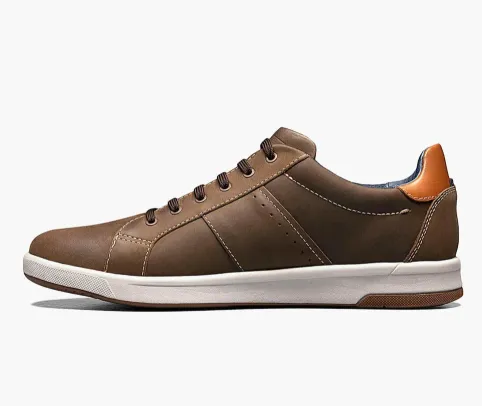Crossover Lace to Toe Sneaker-Mushroom Crazy Horse