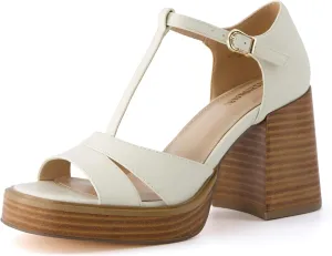 CUSHIONAIRE Women's Delano Mary Jane Platform Heels  Memory Foam, Wide Widths Available