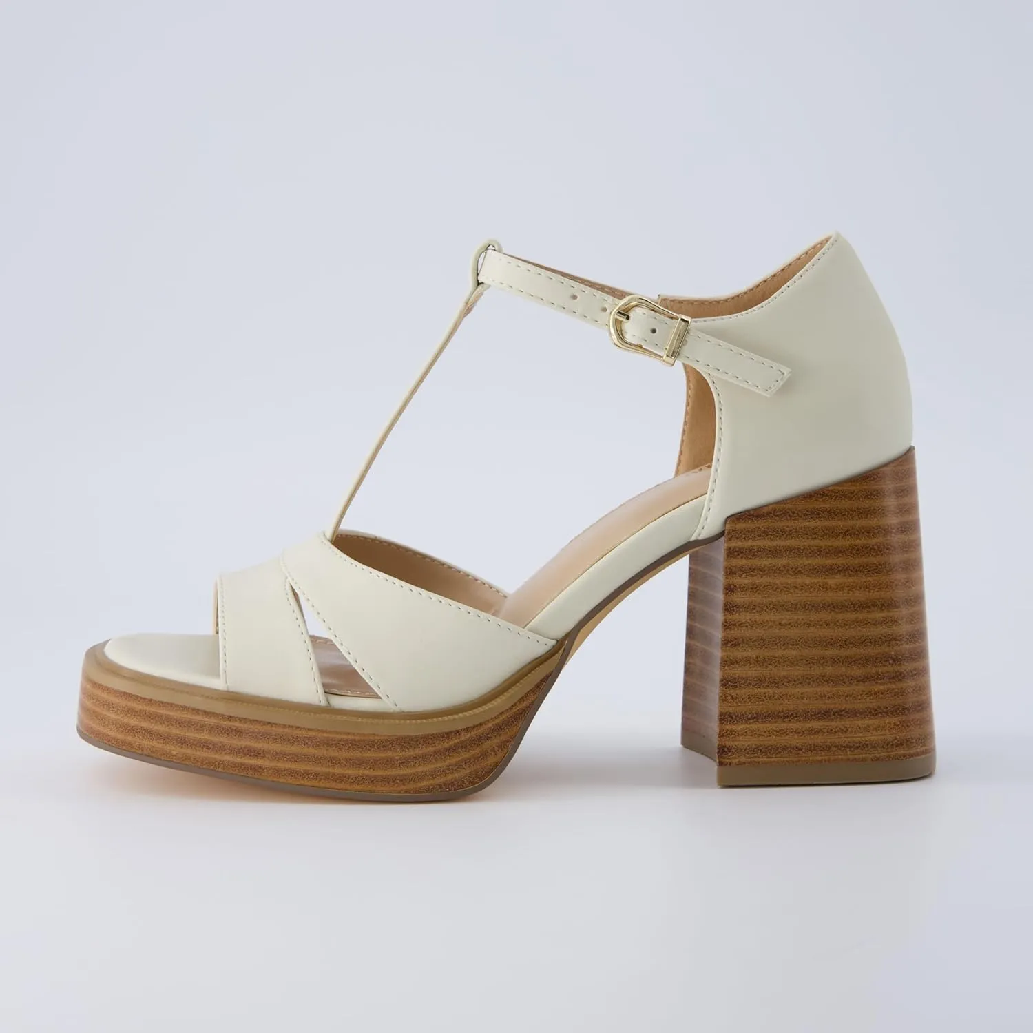 CUSHIONAIRE Women's Delano Mary Jane Platform Heels  Memory Foam, Wide Widths Available