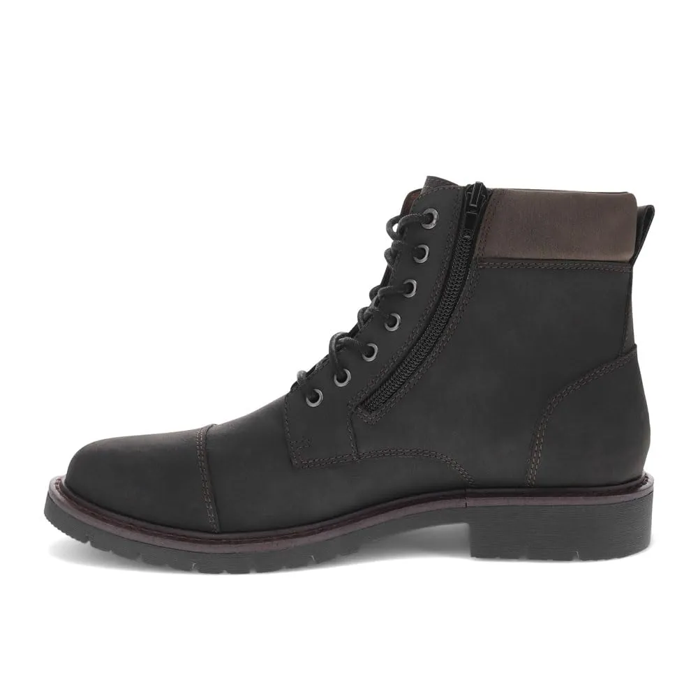 DOCKERS Mens Dudley Rugged Casual 7-Eyelet Captoe Boot, Black, 11 M