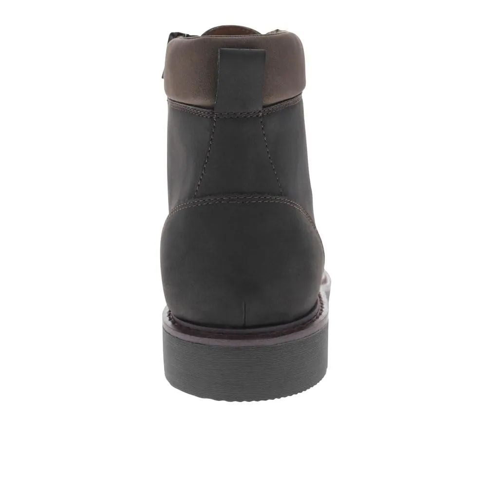DOCKERS Mens Dudley Rugged Casual 7-Eyelet Captoe Boot, Black, 11 M