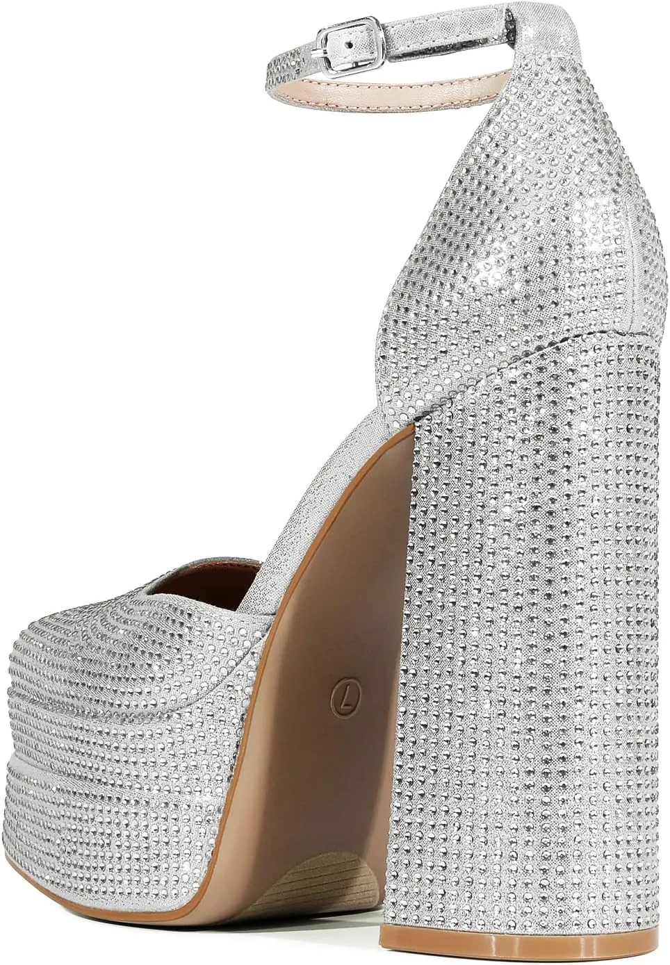 DREAM PAIRS Women’s High Chunky Platform Closed Toe Block Heels Square Toe Ankle Strap Dress Wedding Party Pumps Shoes Aurelia