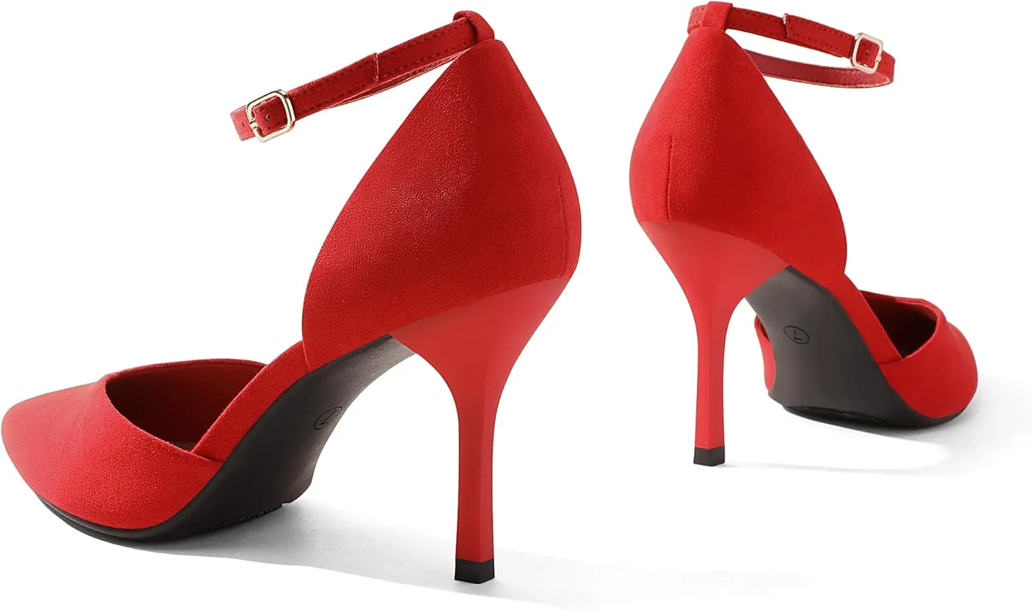 DREAM PAIRS Women’s High Heels Strappy Closed Toe Stiletto Ankle Strap Pointed Toe D'Orsay Heel Dress Wedding Party Pumps Shoes