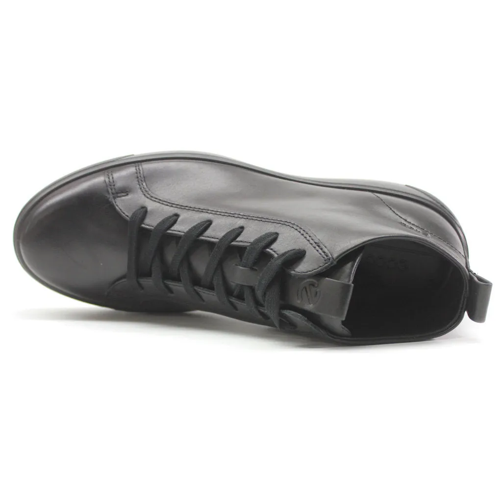 Ecco Street Tray Full Grain Leather Men's Mid Cut Boots