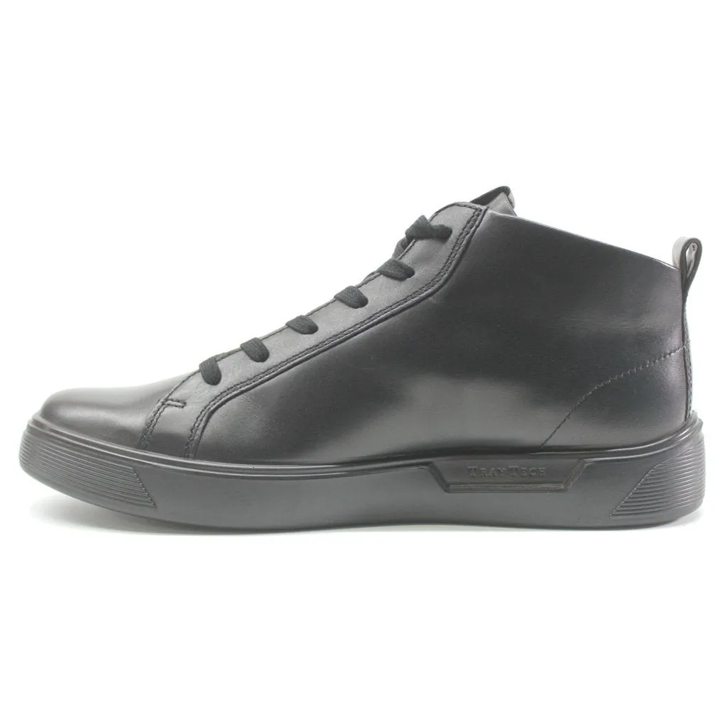 Ecco Street Tray Full Grain Leather Men's Mid Cut Boots