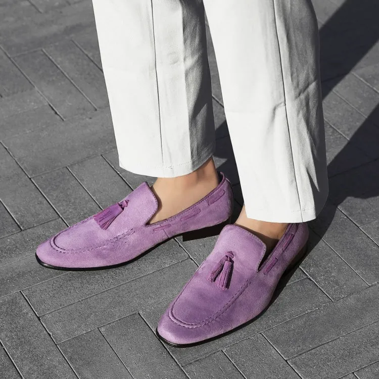 Emperor Lavender Tassel Loafers