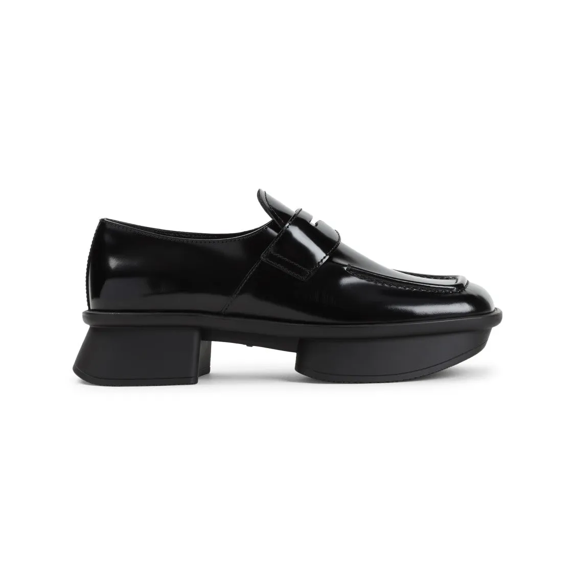 Equal Black Calf Leather Loafers