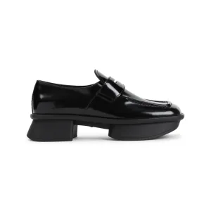 Equal Black Calf Leather Loafers