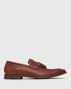 EZRA Leather Tassel Loafers