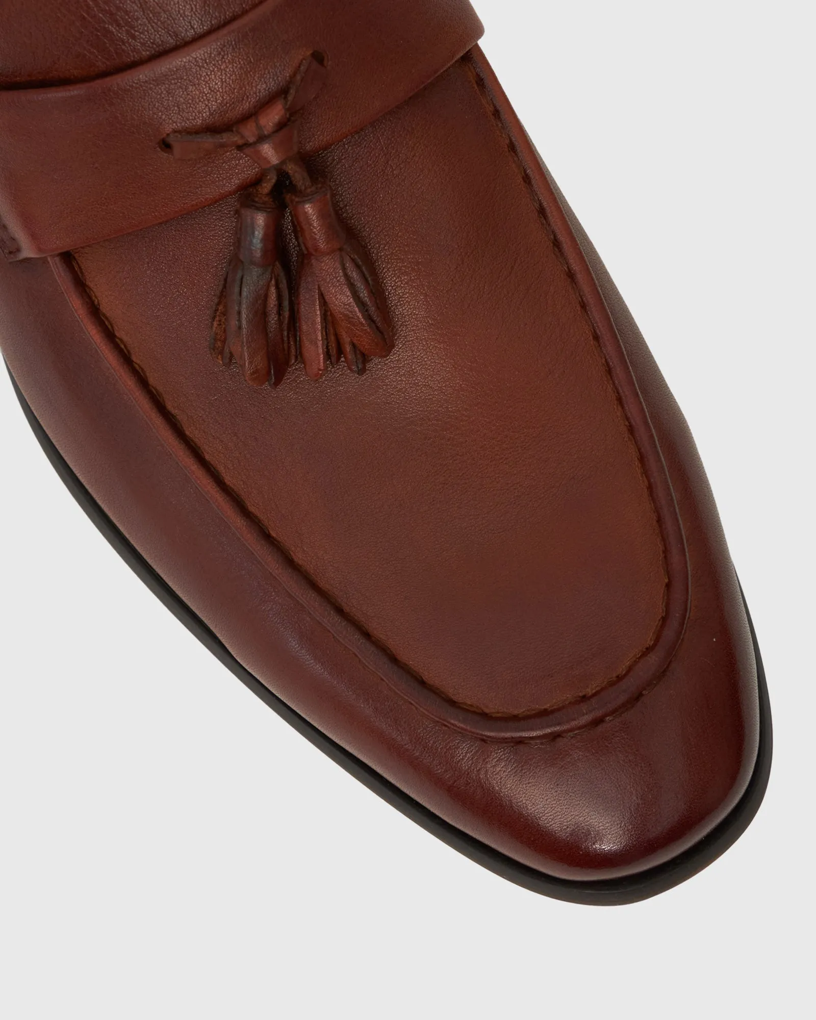 EZRA Leather Tassel Loafers