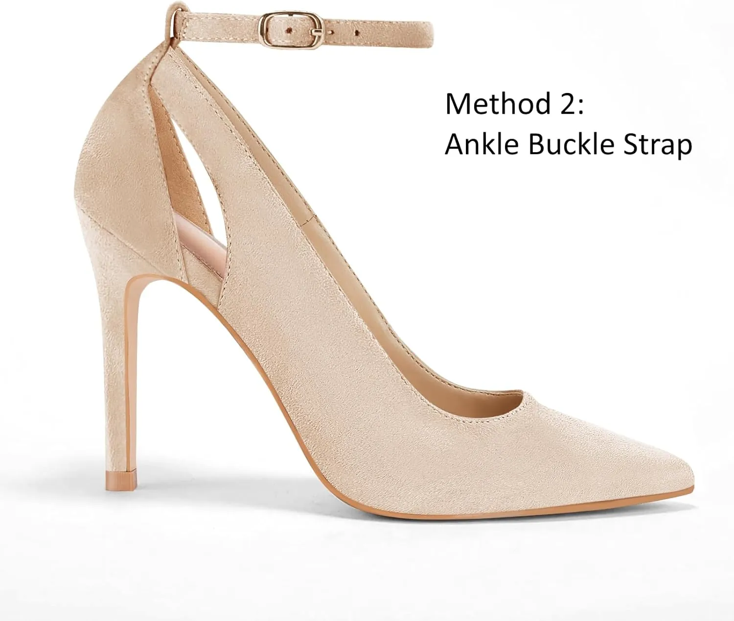 Fashare Womens High Heels Bow Tie Back Sexy Stiletto Ankle Strap Wedding Dress Pumps Shoes